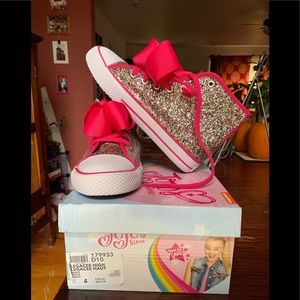 Glitter Jojo Siwa hightop shoes
